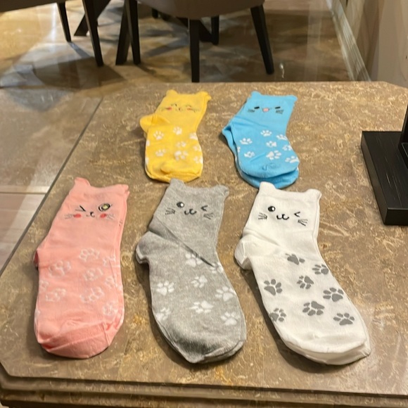 No Brand Accessories - Cat socks for Women (5 pair)